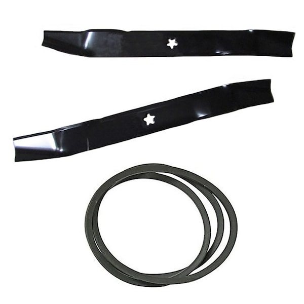Aic Replacement Parts Blades & Belt Combo Fits Craftsman LT1000 42 Deck 24690 138971 144959 422719 LAB50-0104&BELT - main